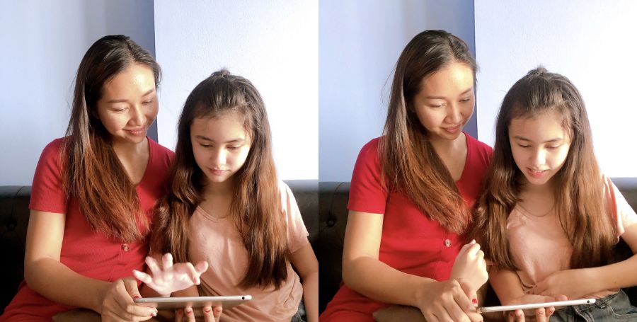 แม่แพร กับน้องซาร่าห์