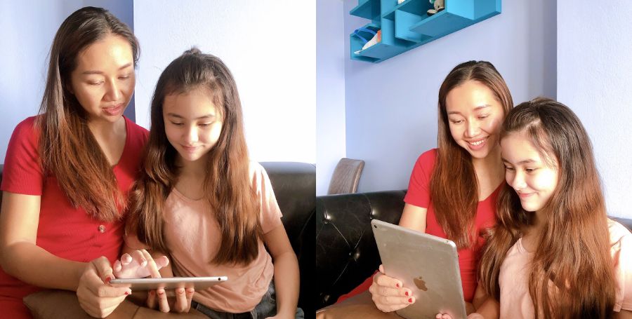 แม่แพร กับน้องซาร่าห์